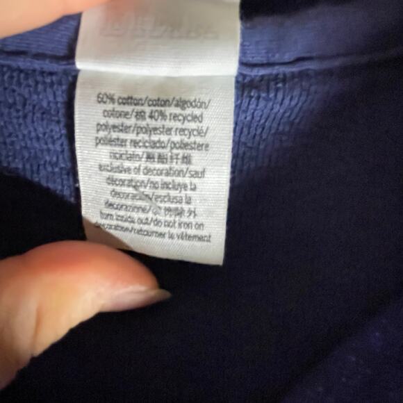 Victoria Secret PINK REVERSE FLEECE SHACKET Navy Blue - Picture 6 of 6